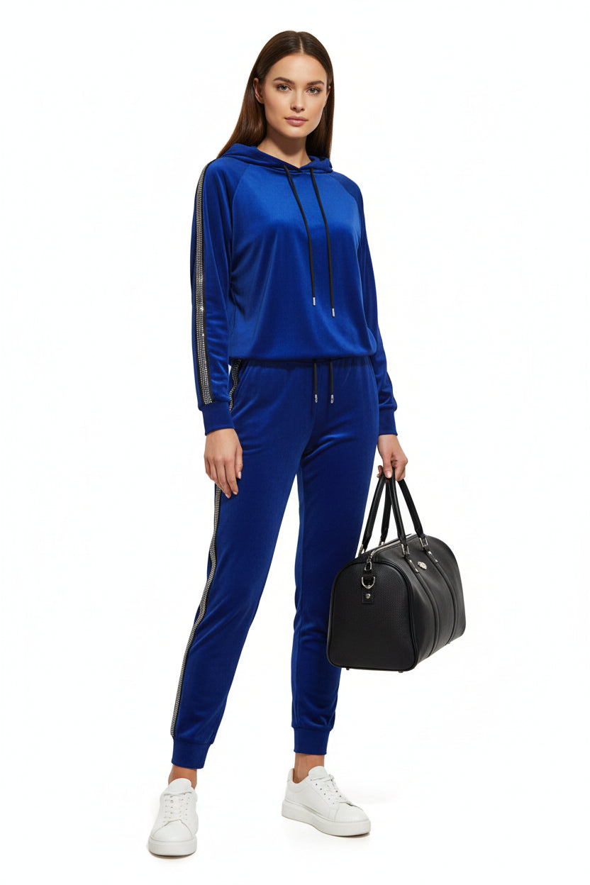 Sport / Freizeit Nicky Anzug Mit Bling Bling Applikation seitlich