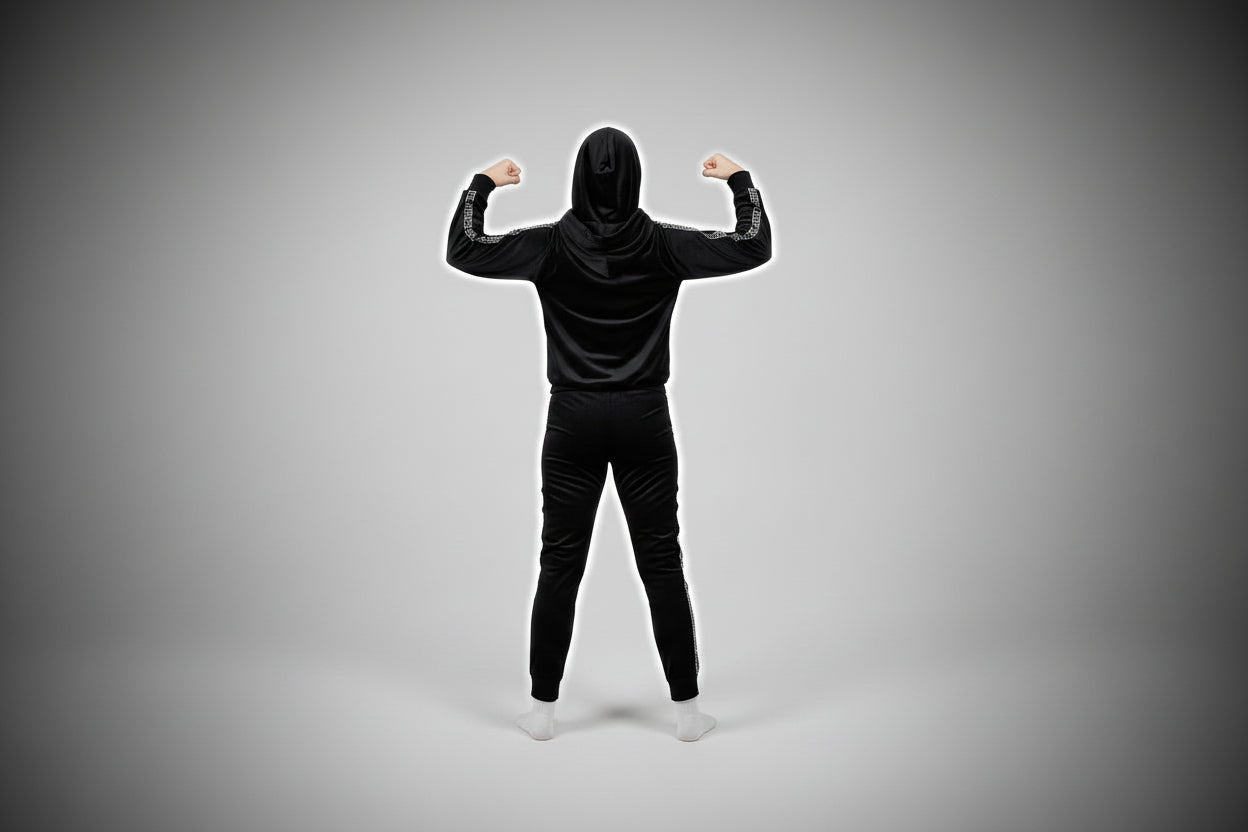 Sport / Freizeit Nicky Anzug Mit Bling Bling Applikation seitlich