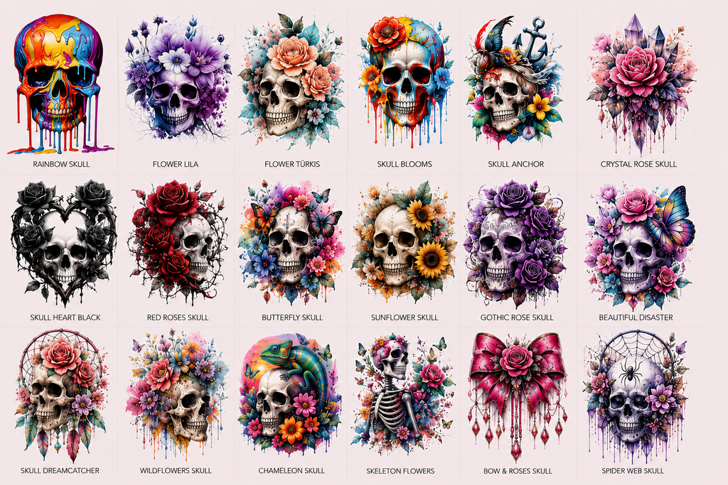 Totenkopf 💀  Bügelbilder-Katalog