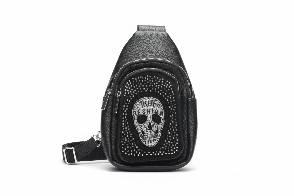 Slingbag/ Umhänge Skull Klein Wilma mit Strass