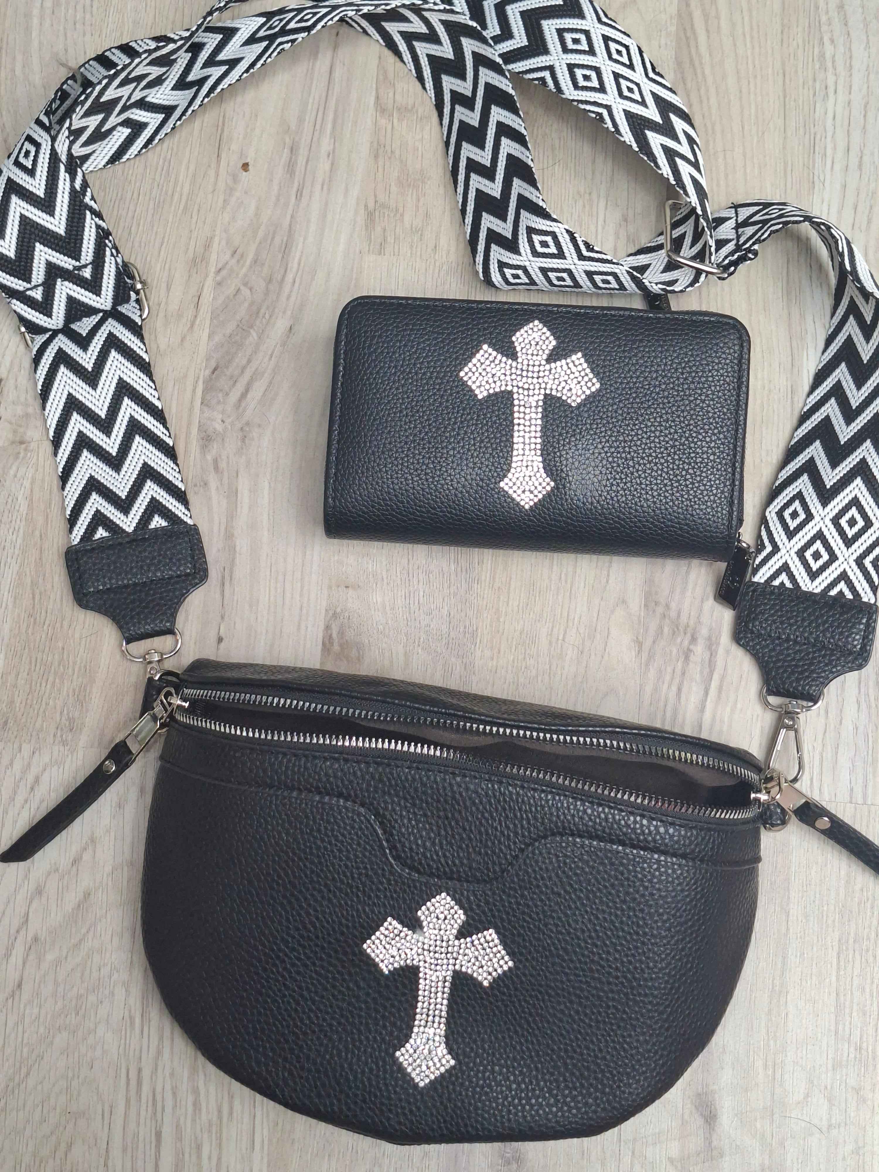 Umhängetasche-Set Tasche mit Geldbörse