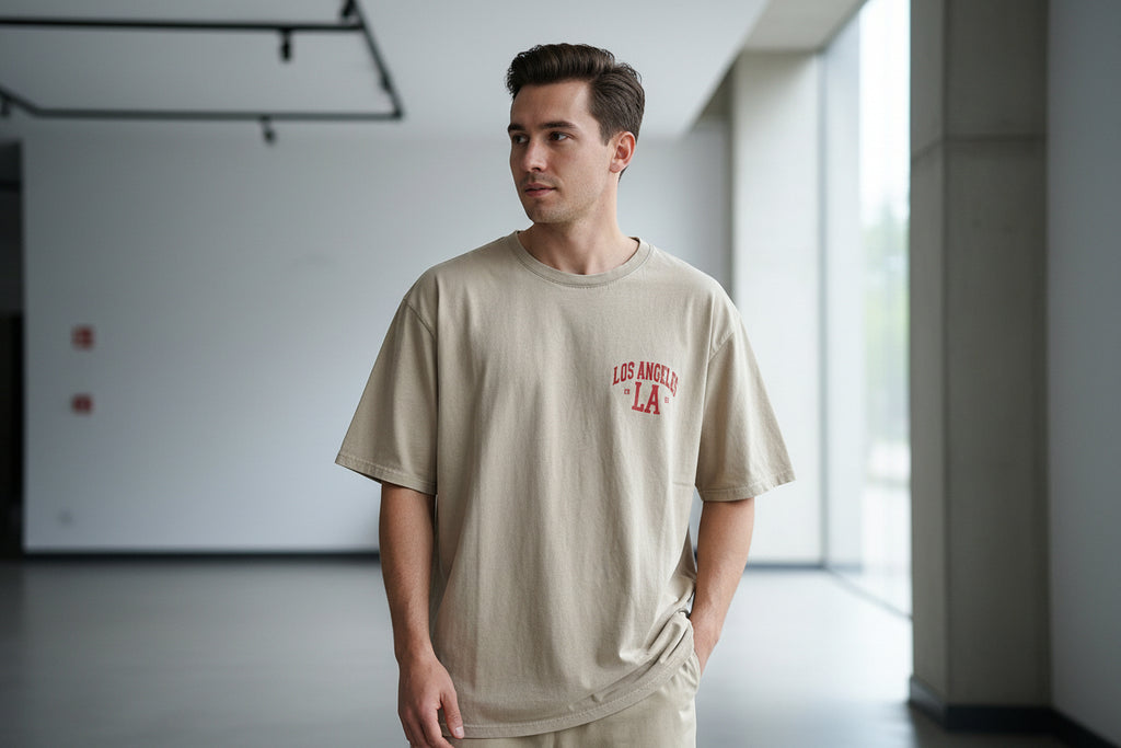 MOOIJ Shirt LA Aufdruck vorne und hinten