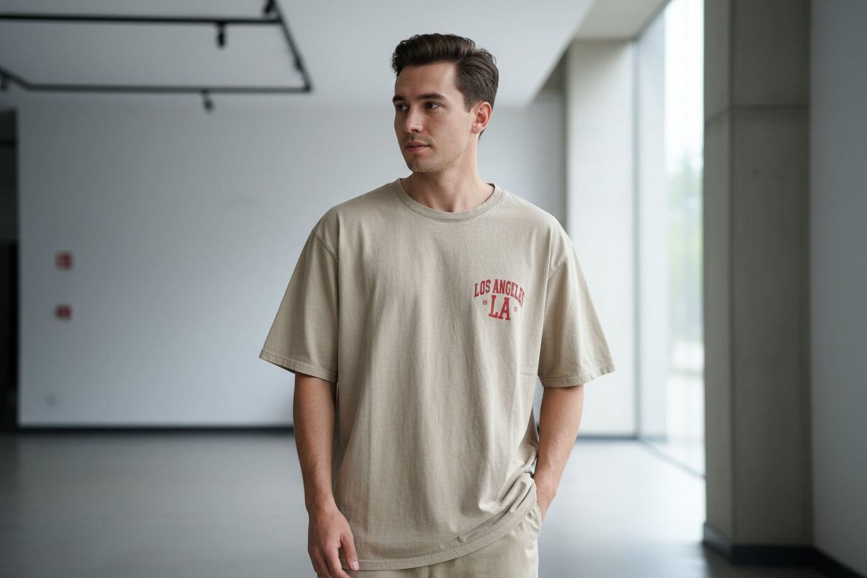 MOOIJ Shirt LA Aufdruck vorne und hinten