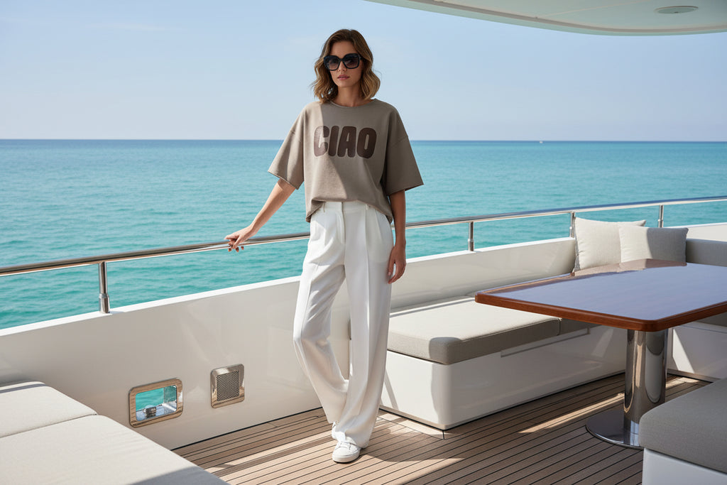 T-Shirt von Mooij  Mit Aufdruck Ciao