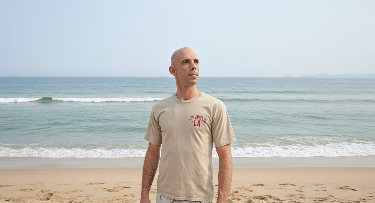 MOOIJ Shirt LA Aufdruck vorne und hinten