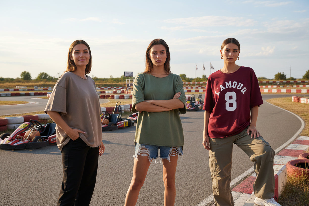 T-Shirt Von Mooij und Aufdruck vorne Klein hinten Groß  L´AMOUR 8