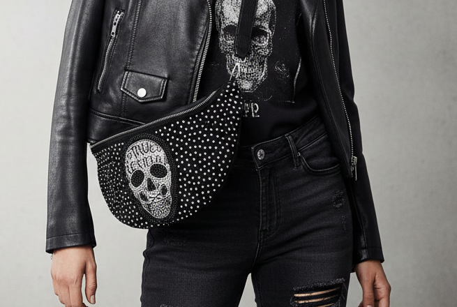 Crossbag/ Umhänge Tasche Skull Katja