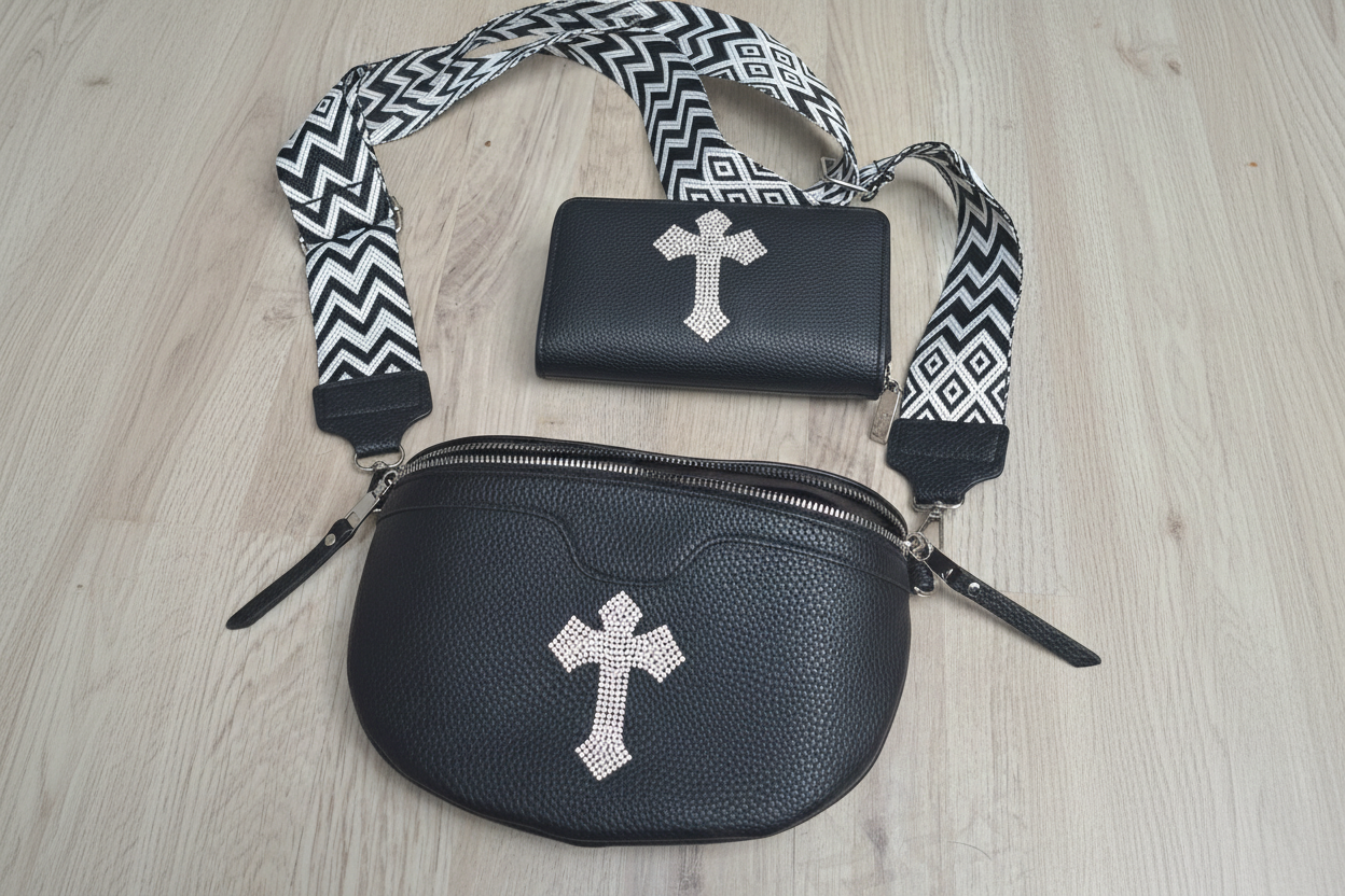 Umhängetasche-Set Tasche mit Geldbörse - Nicky's Kleiderstuebchen