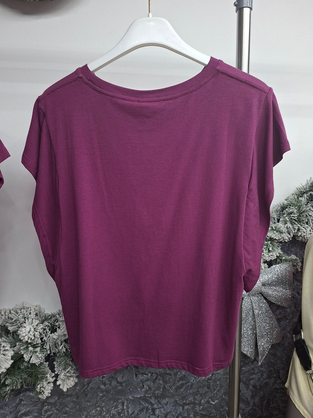 T-Shirt Fledermaus Lila